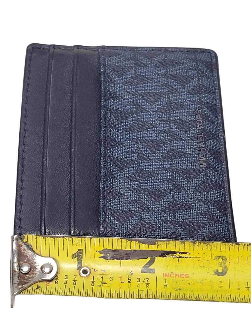 MICHAEL KORS MENS COPPER CARD CASE WALLET MK ADMIRAL PALE BLUE